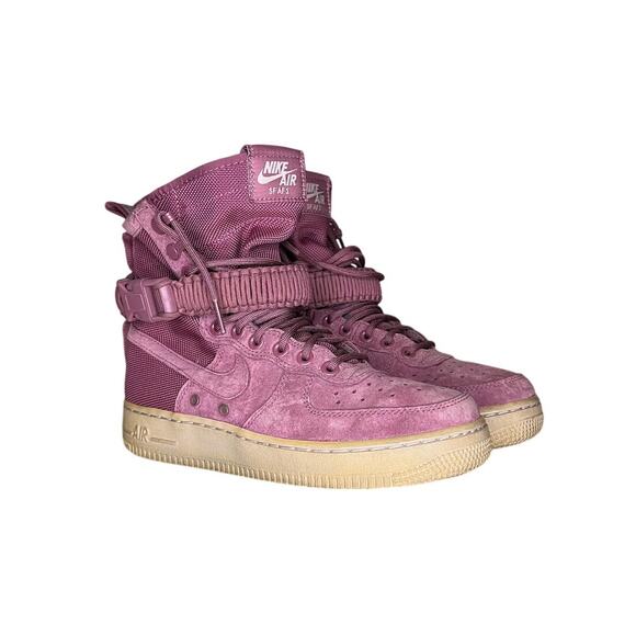 Nike SF Air Force 1 Vintage Wine Womens Sneaker Shoes Size 7 AJ1700-600 - Picture 3 of 6